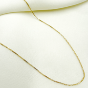 14K Solid Gold Wheat Necklace.